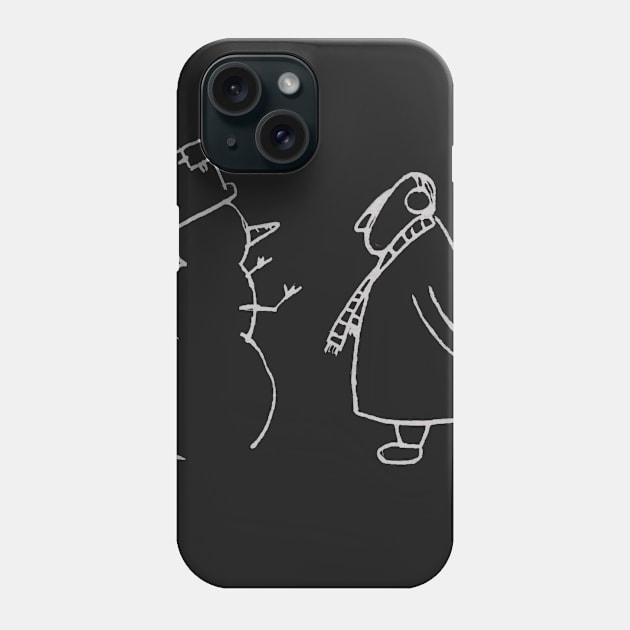 ShopBollocks snow man Phone Case by Bollocks