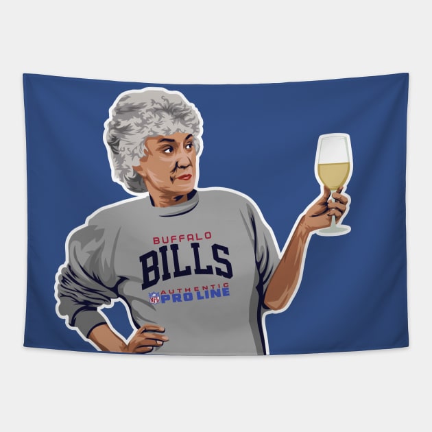 Bea Arthur Golden Girls Buffalo Tapestry by Carl Cordes