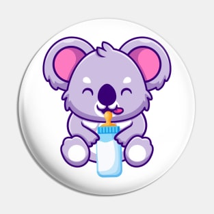 ABDL Baby Koala with Baby Bottle Pin