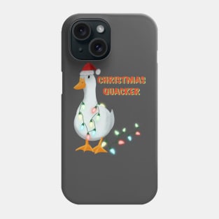 Christmas Quacker. Funny Xmas Phone Case