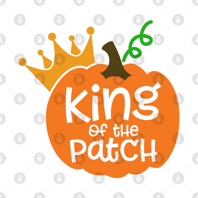 King of the Patch T-Shirt, Pumpkin Patch T-Shirt, Pumpkin T-Shirt, Boys Halloween Shirt by Hobbybox