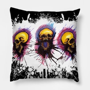 3 Skulls Pillow