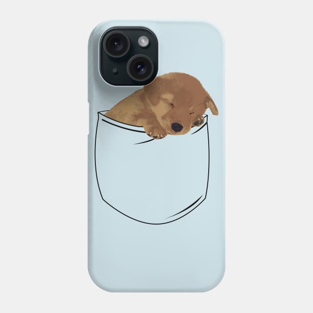 Pocket Puppy Phone Case by DJV007