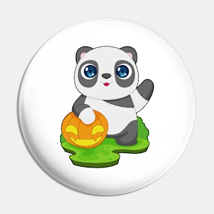 Panda Halloween Pumpkin Pin