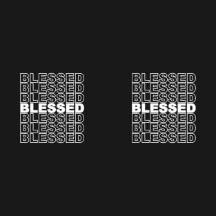 Blessed Stacked Text T-Shirt