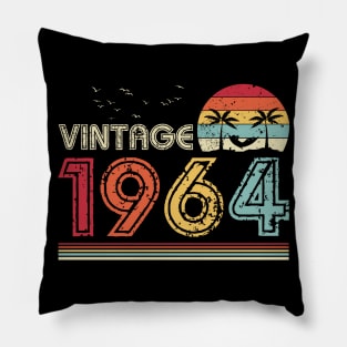 Vintage 1964 Limited Edition 57th Birthday Gift 57 Years Old Pillow