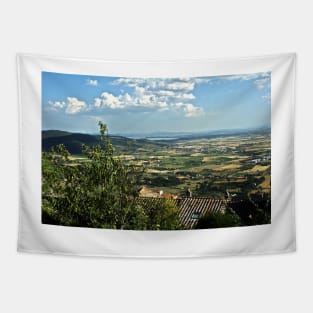 Lake Trasimeno (Italian: Lago Trasimeno) from Cortona Tapestry