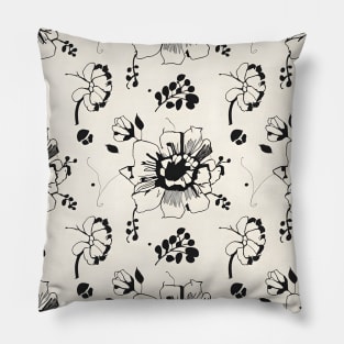 Floral illustration Pillow