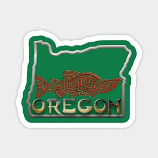 Oregon Salmon Magnet