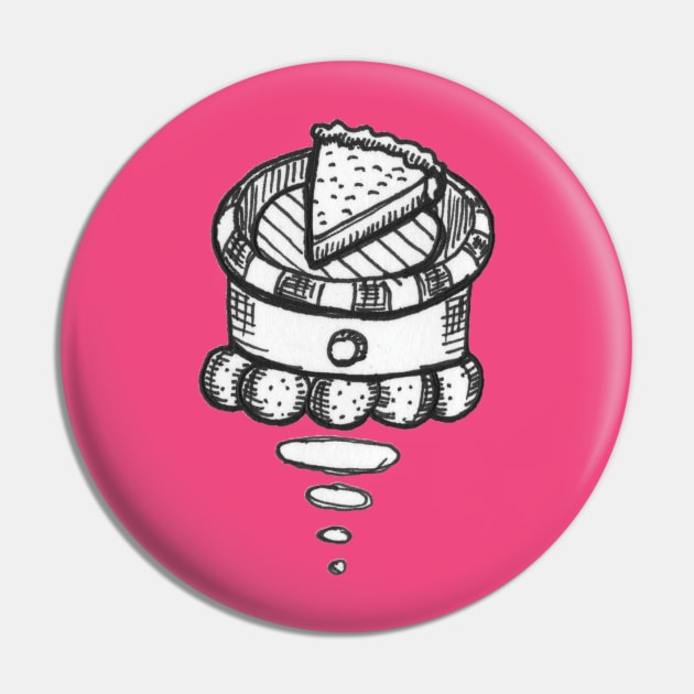 Pie Delivery Pin by dumbgoblin