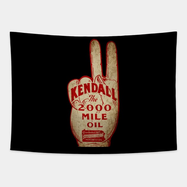 Kendall Vintage Motor Oil USA Tapestry by Midcenturydave