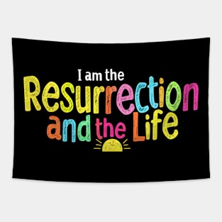 I am the Resurrection and the Life Tapestry