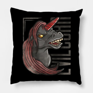 Evil corn vintage Pillow