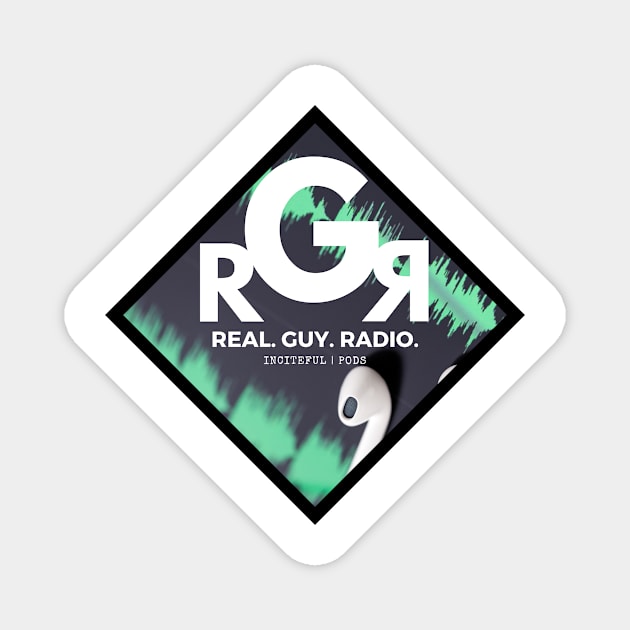 Real Guy Radio - GREEN Magnet by Real Guy Radio Merch