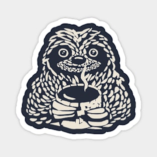 sloth coffee Magnet