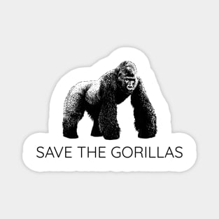 SAVE THE GORILLAS Magnet