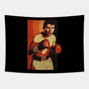 Vintage Boxing Magazine Tapestry