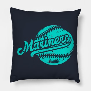 Mariners with Ball Vintage Pillow