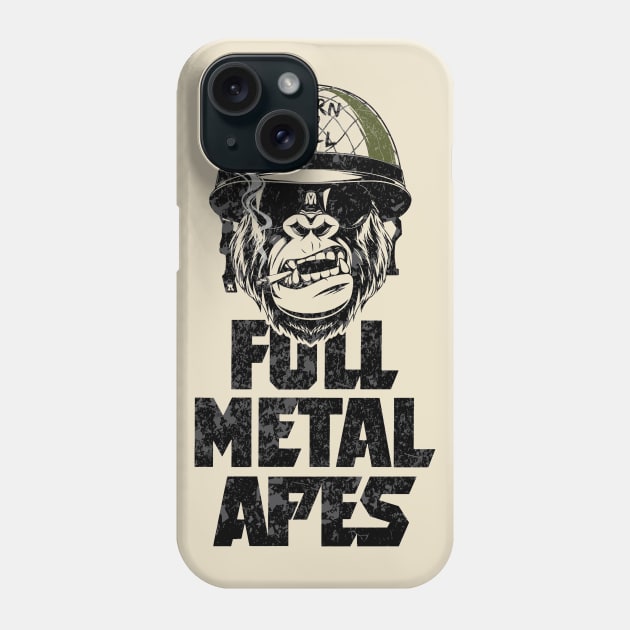 Full Metal Apes Jacket Veteran Phone Case by TEEWEB