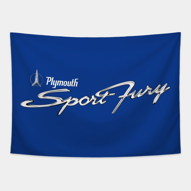 Plymouth Sport Fury Tapestry by toz-art