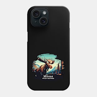 Moose- WILD NATURE - MOSE -10 Phone Case