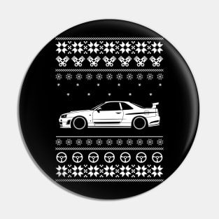 Skyline R34 Xmas Pin