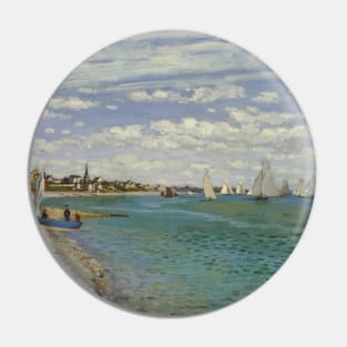 Regatta at Sainte-Adresse by Claude Monet Pin