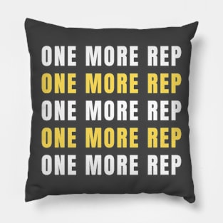 One More Rep Apparel Pillow