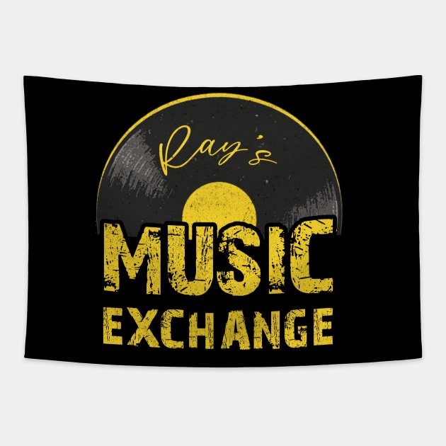 Ray’s Music Exchange Tapestry by Doxie Greeting