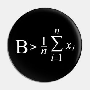 Be Greater Than Average Mathematic Formula Pin