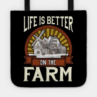 Life Is Better On The Farm | Barnyard Party | Farmer | Barn Tote