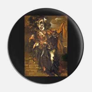 SURREAL BEGGAR WOMAN ON HALLOWEEN Pin