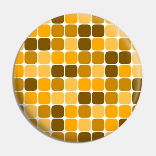 Squircle Pattern (Gold) Pin