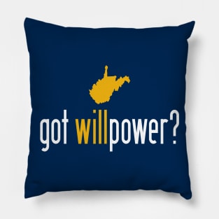 West Virginia Got Willpower Pillow