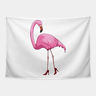 Flamingo with High heels Tapestry