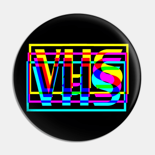 Retro VHS Glitched Pin