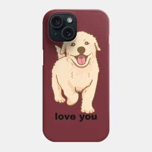 love you chien Phone Case