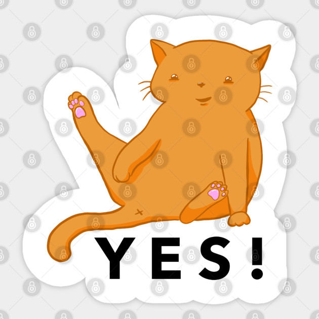 Cat Kisses Are Gross Cat Sticker Teepublic