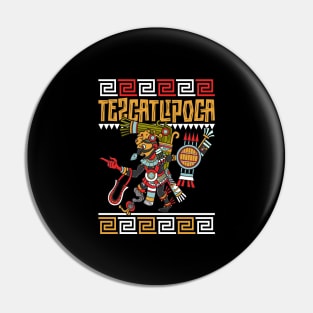 Aztec god of the night - Tezcatlipoca Pin