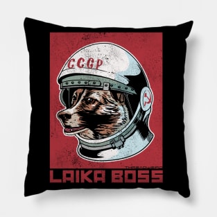 Laika Boss Cosmonaut Space Dog Pillow