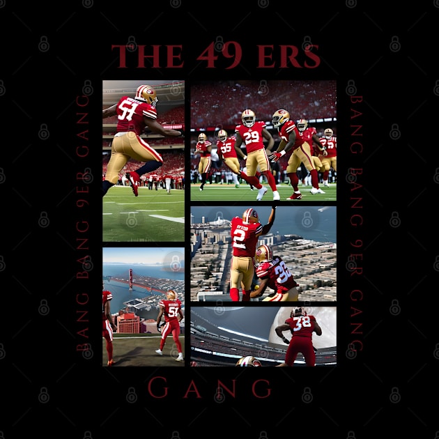 Bang Bang 9er Gang cute 49 ers graphic design by Nasromaystro