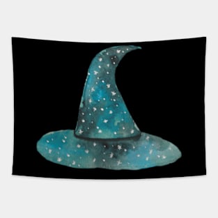 Watercolor Witch Hat Tapestry