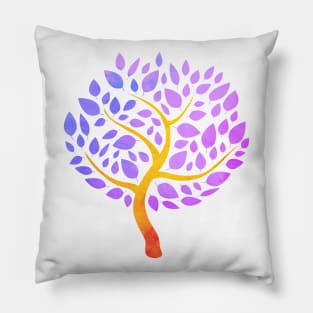 Purple Tree Of Life Pillow