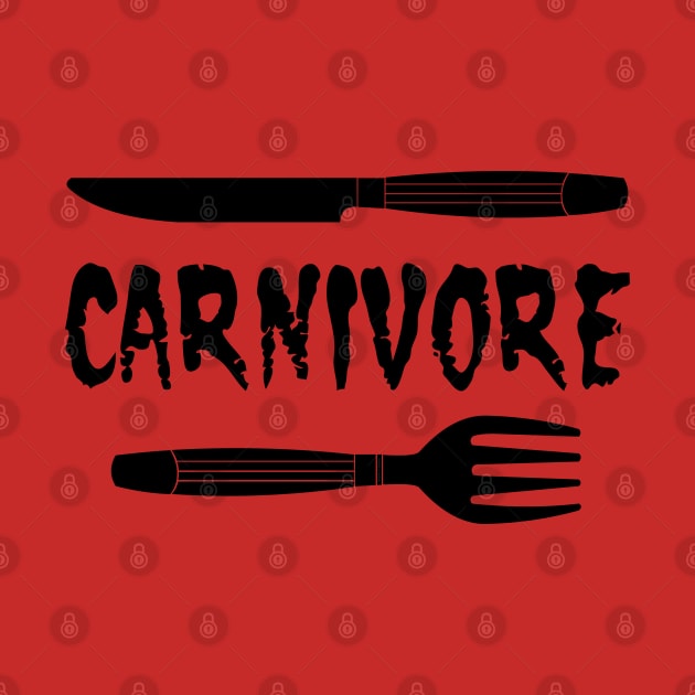 Carnivore Knife and Fork by Barthol Graphics