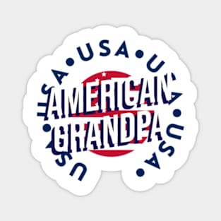 American Grandpa - 4th of July Magnet