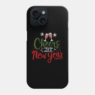 cheers to a new year tshirt Phone Case