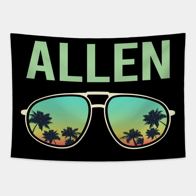 Cool Glasses - Allen Name Tapestry by songuk