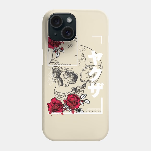 Abstract Skull with Flowers Desgin Phone Case by LR_Collections