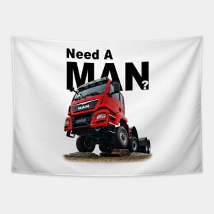 Need MAN TGS 41.480 8x8 Black - Trucknology Days Tapestry