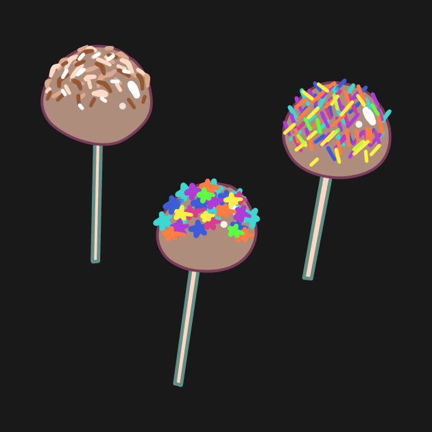 Sprinkles Chocolate Lollipops by saradaboru